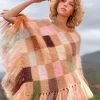 PONCHO PIXELS BEIGE