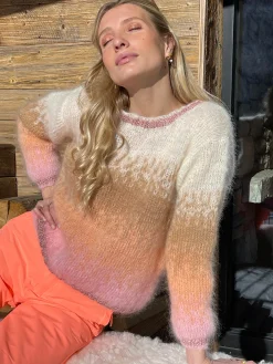 ROSE PALE TIE&DYE SWEATER
