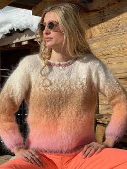 ROSE PALE TIE&DYE SWEATER