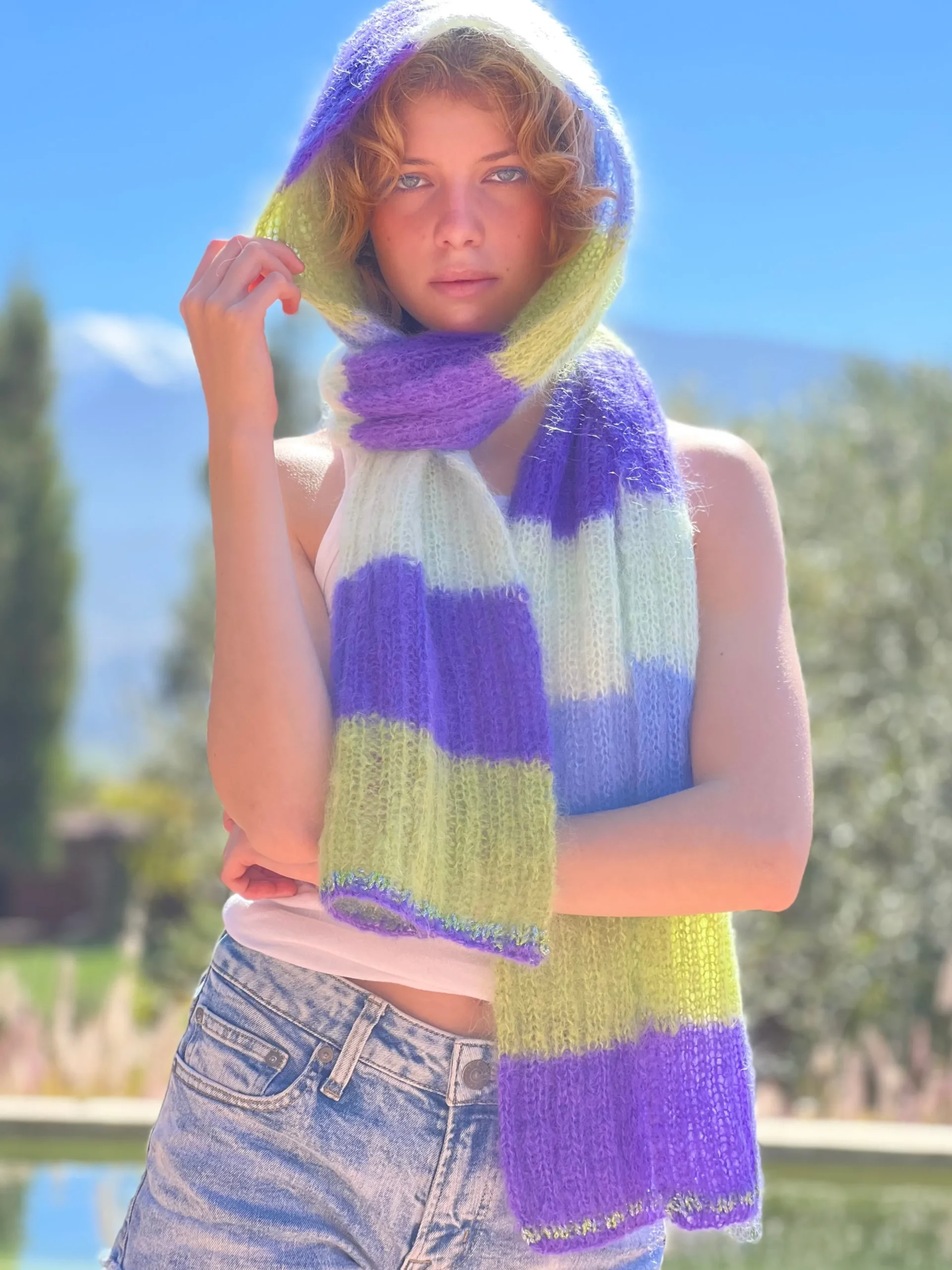 SCARF STRIPES PACIFIQUE