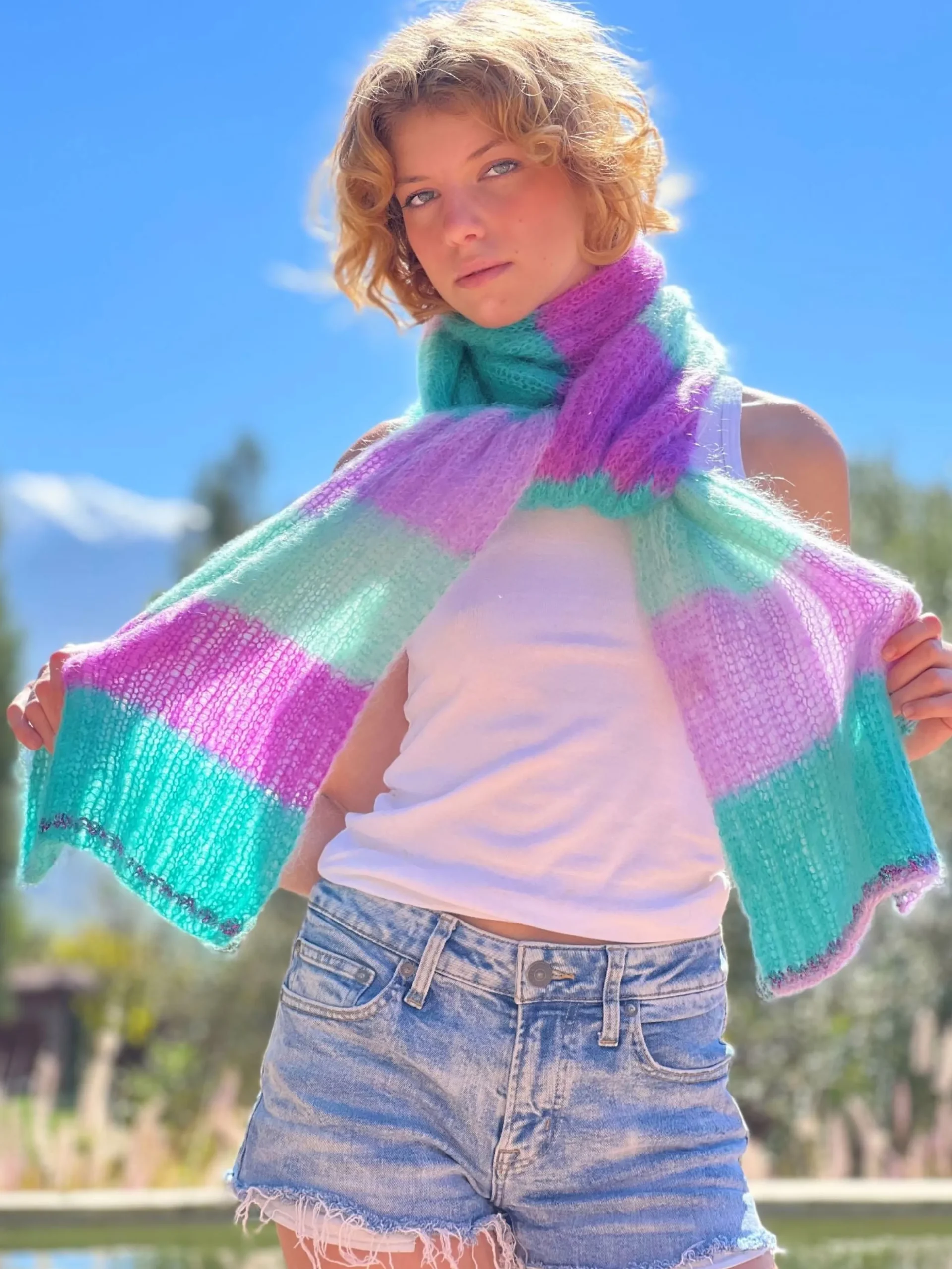 SCARF STRIPES SIRENE