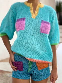 SHORTS CANDY TURQUOISE