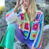 STRONG PATCHWORK MOHAIR BOLERO
