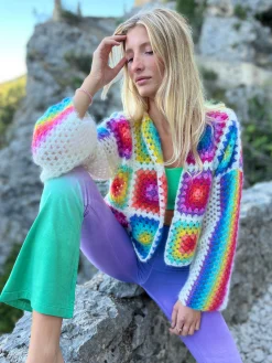 STRONG PATCHWORK MOHAIR BOLERO