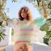 SWEATER BALLOON STRIPES / STARS PASTELS