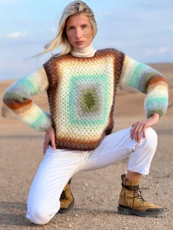 SWEATER COLORSHOT CHOCO / KAKI