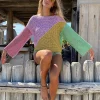 SWEATER DIAGONALES PASTELS