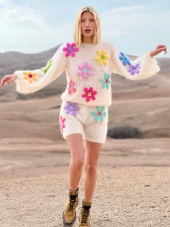SWEATER FREE FLOWERS ECRU (Fall / Winter)