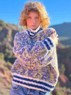 SWEATER HIGHNECK OVERSIZE DOUDOU MULTI