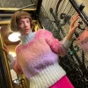 SWEATER HNECK  DOUDOU TIE DYE PINK