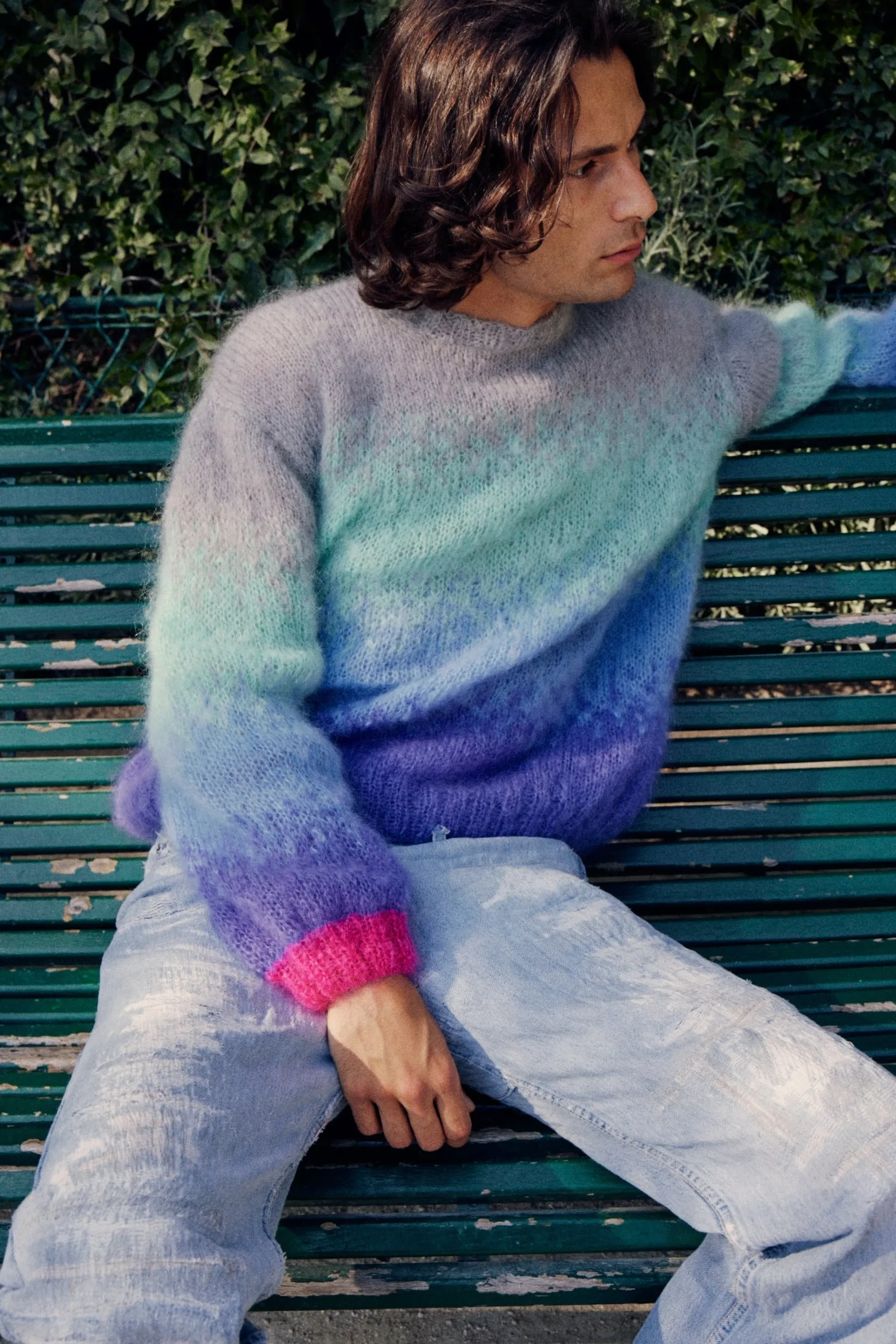 SWEATER O TIE&DYE GREY