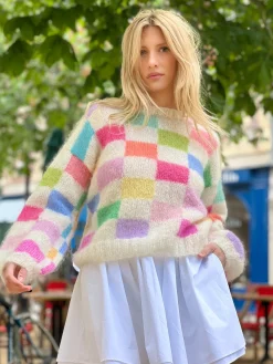 SWEATER PIXELS ECRU