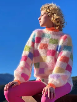 SWEATER PIXELS ECRU