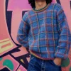 SWEATER TARTAN BLUE