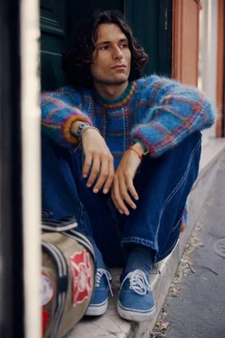 SWEATER TARTAN BLUE