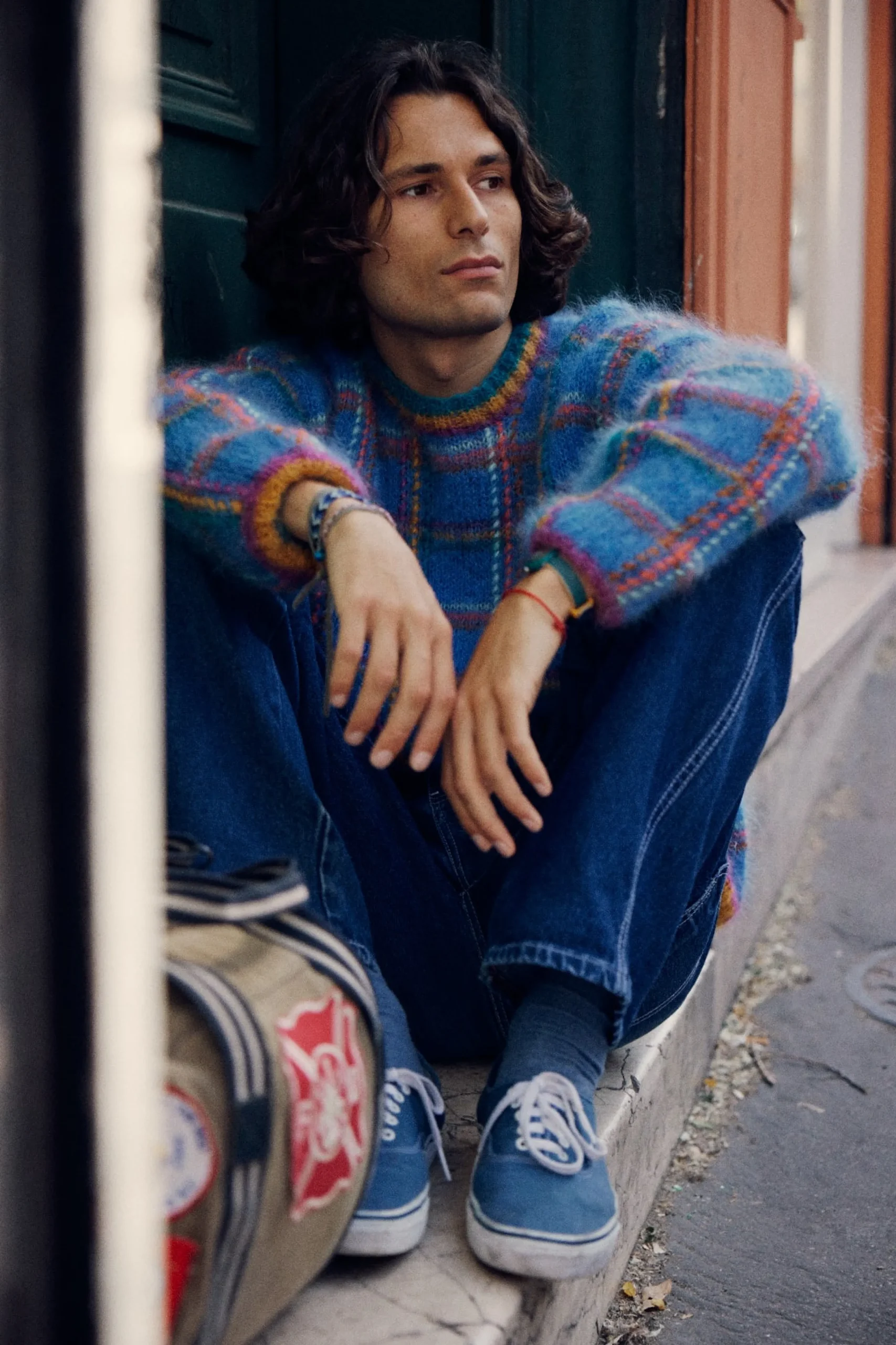 SWEATER TARTAN BLUE
