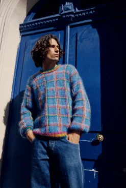 SWEATER TARTAN BLUE