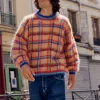 SWEATER TARTAN SALMON