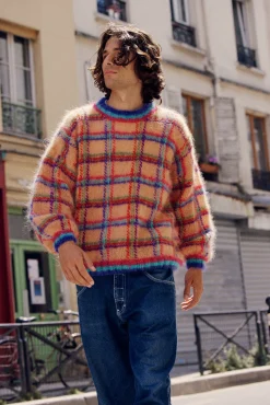SWEATER TARTAN SALMON