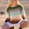 SWEATER TIE&DYE 12 COLORS CHOCO / KAKI