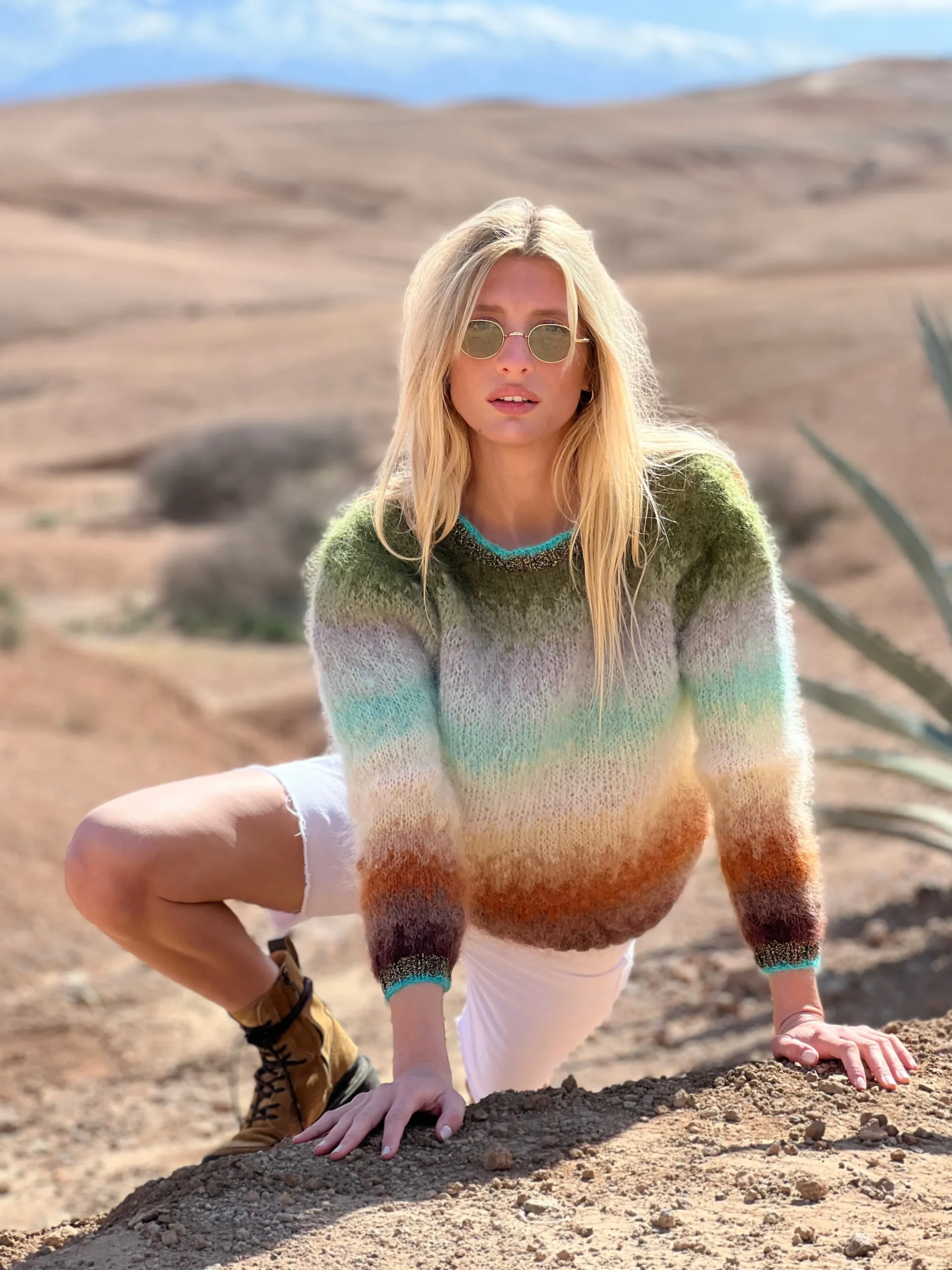 SWEATER TIE&DYE 12 COLORS CHOCO / KAKI