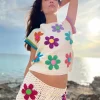 TOP FREE FLOWERS ECRU (Spring / Summer)